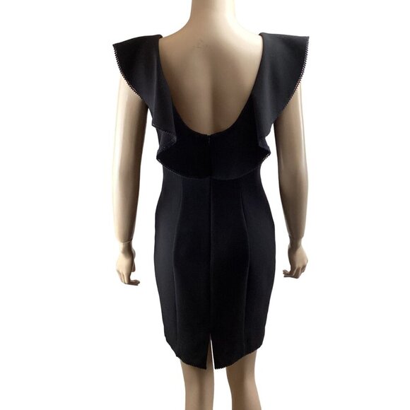 Likely Hollis Ruffle Front Dress Size 2 Black Ruffle Cutout‎ Bodycon - Picture 10 of 10